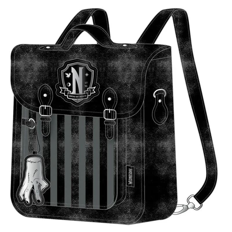Cerdá Mochila Wednesday Mini Casual Retro 22cm Preto