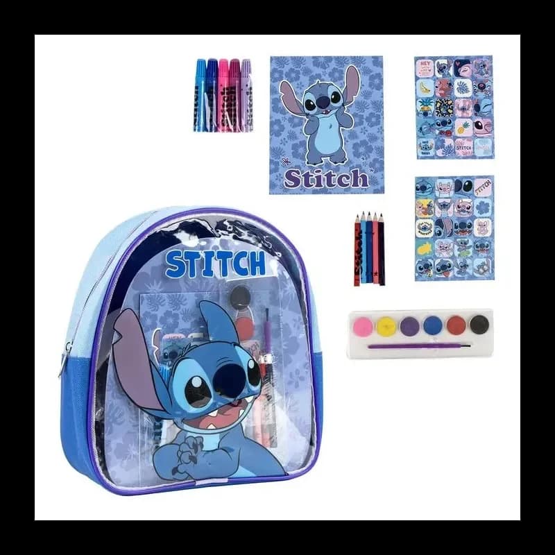 Cerdá Mochila Stitch + Conjunto de Papelaria