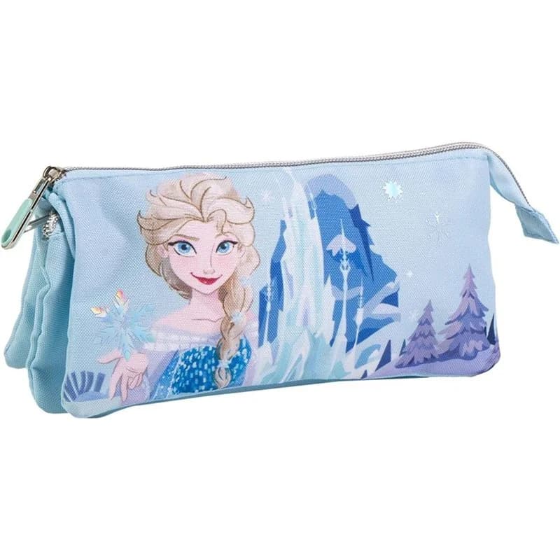 Estojo Porta-Tudo 3 Compartimentos Disney Frozen