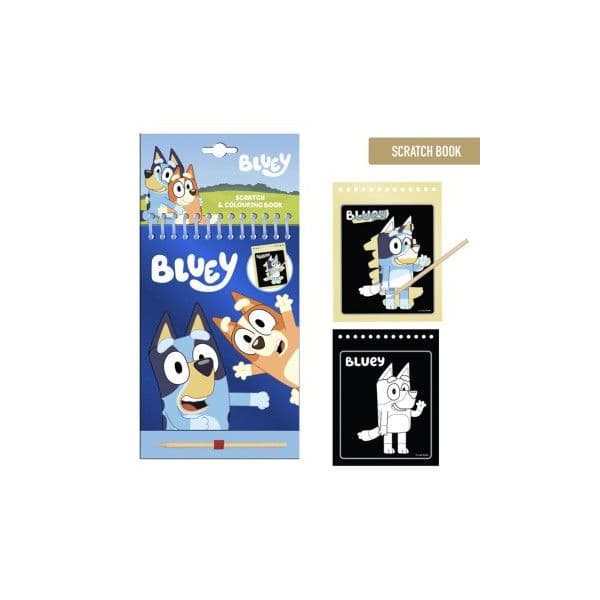Cerdá Conjunto de Papelaria Scratch Bluey Azul