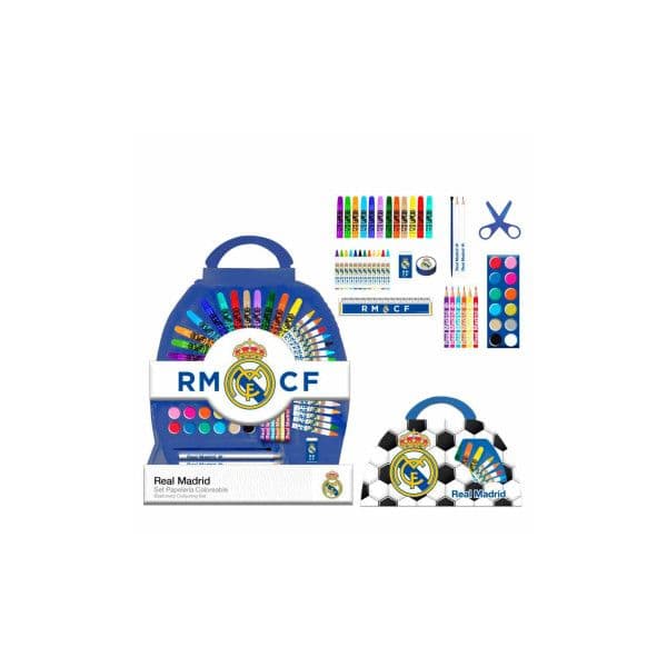 Cerdá Set Papelaria para Colorir  Real Madrid 50 Peças