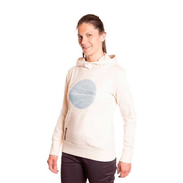 Trangoworld Molo Hoodie Beige XS Mulher