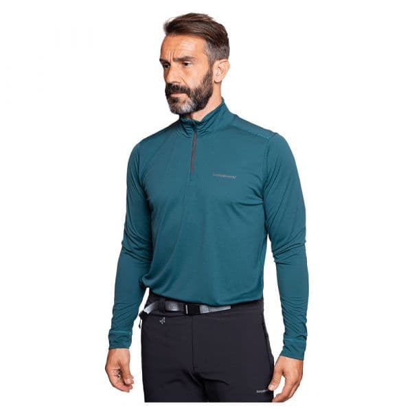 Trangoworld Pullover Lojsta Half Zip Sweatshirt Azul S Homem