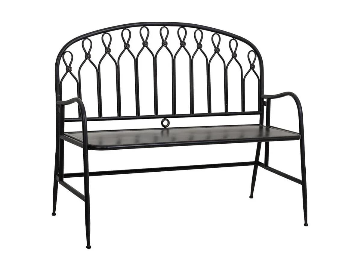 Banco de metal preto para casa
