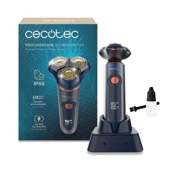 Cecotec Máquina de Barbear Bamba PrecisionCare Aluminium Pro Azul Titânio