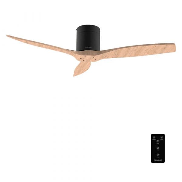 Cecotec Ventoinha de Teto EnergySilence Aero 5400 Classic 40W 132cm 3 pás 6 Velocidades Black&LightWood