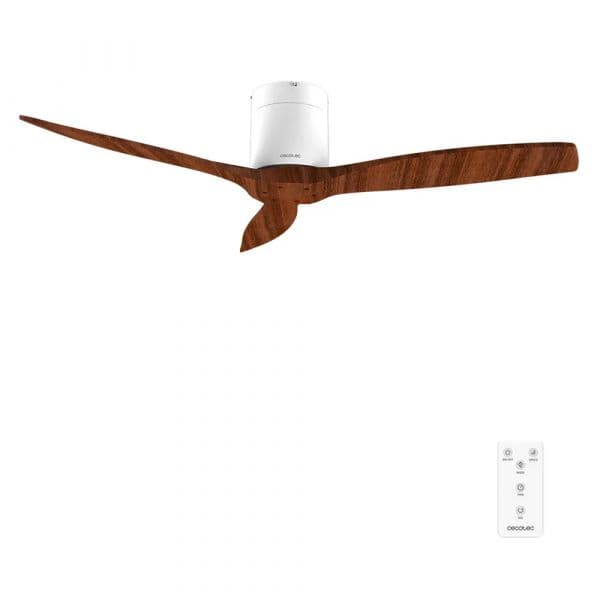 Cecotec Ventilador de Teto EnergySilence Aero 5400 Classic 40W 132cm 6 Velocidades Branco/White&DarkWood 3 Pás