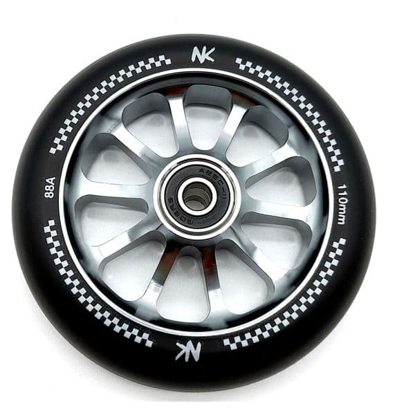 Nokaic Roda Racing para Scooter Trotinete Freestyle 110mm Preto Titânio