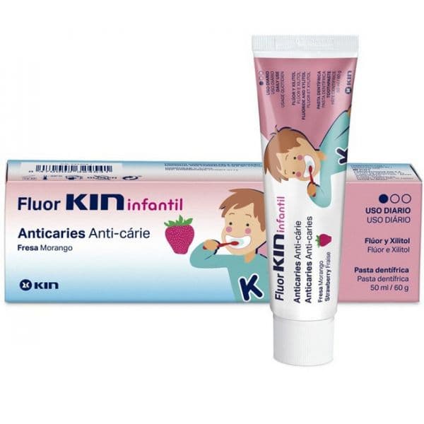 Kin Flúor Infantil Pasta 100ml Morango