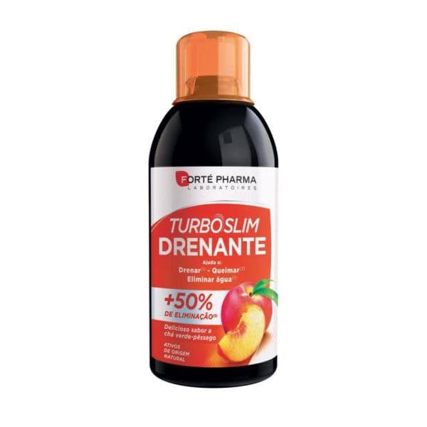 Forté Pharma Turboslim Drenante 500ml Pêssego & Chá Verde