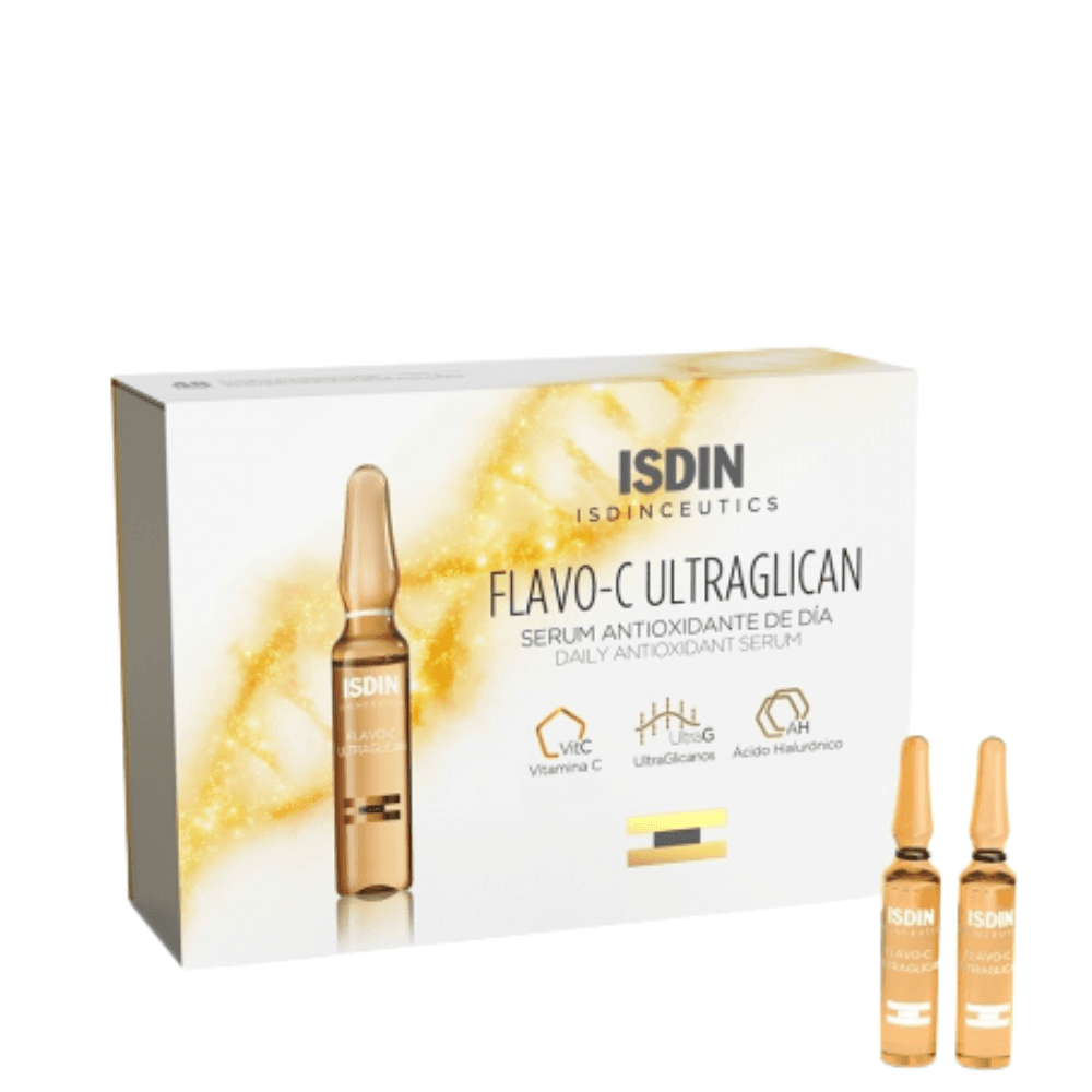 Isdin Isdinceutics Flavo-C Ultraglican Solução de Rosto 30x2ml Ampolas