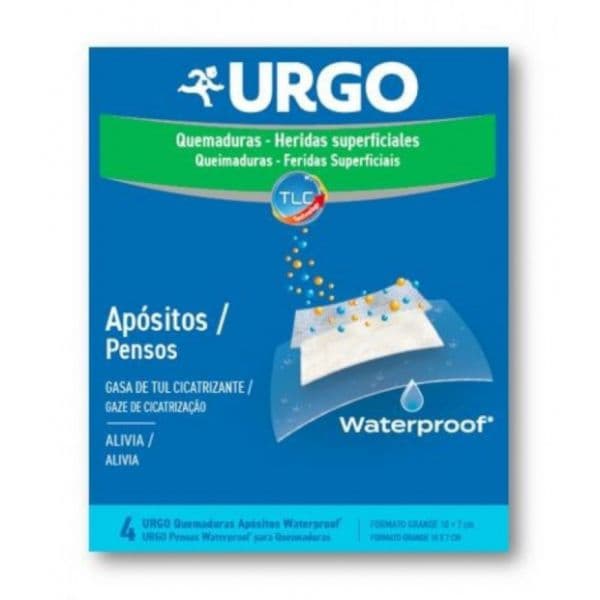 Urgo Queimaduras Pensos à Prova de Água 4 Unidades