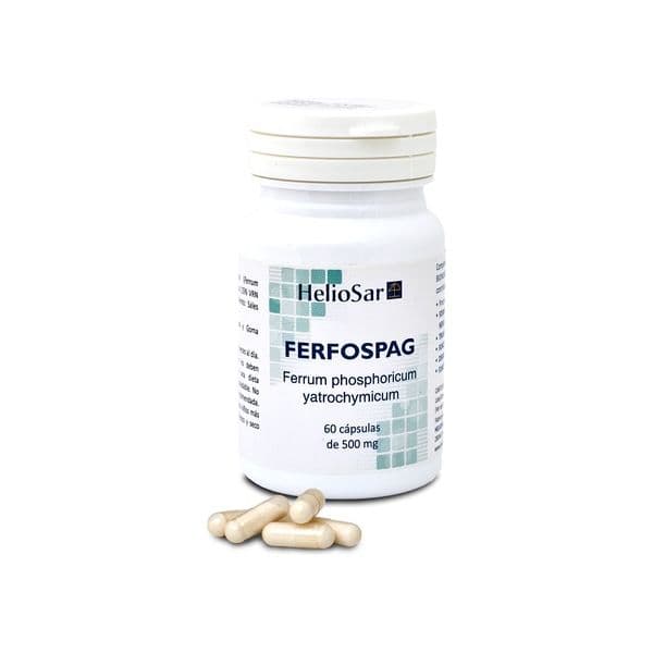 Heliosar Ferfospag Ferro Fosfórico 60 Cápsulas de 500mg