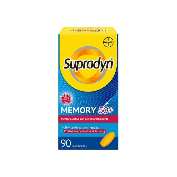 Bayer Supradyn Memory 50+ Vitaminas, Minerais e Energia com Ginseng 90 Comprimidos