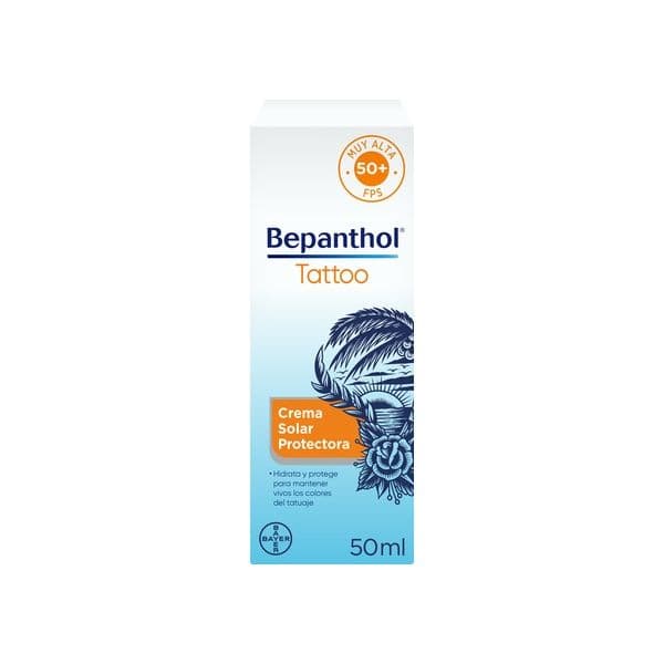 Protetor Solar Bepanthol Tattoo Creme SPF50+ 50ml