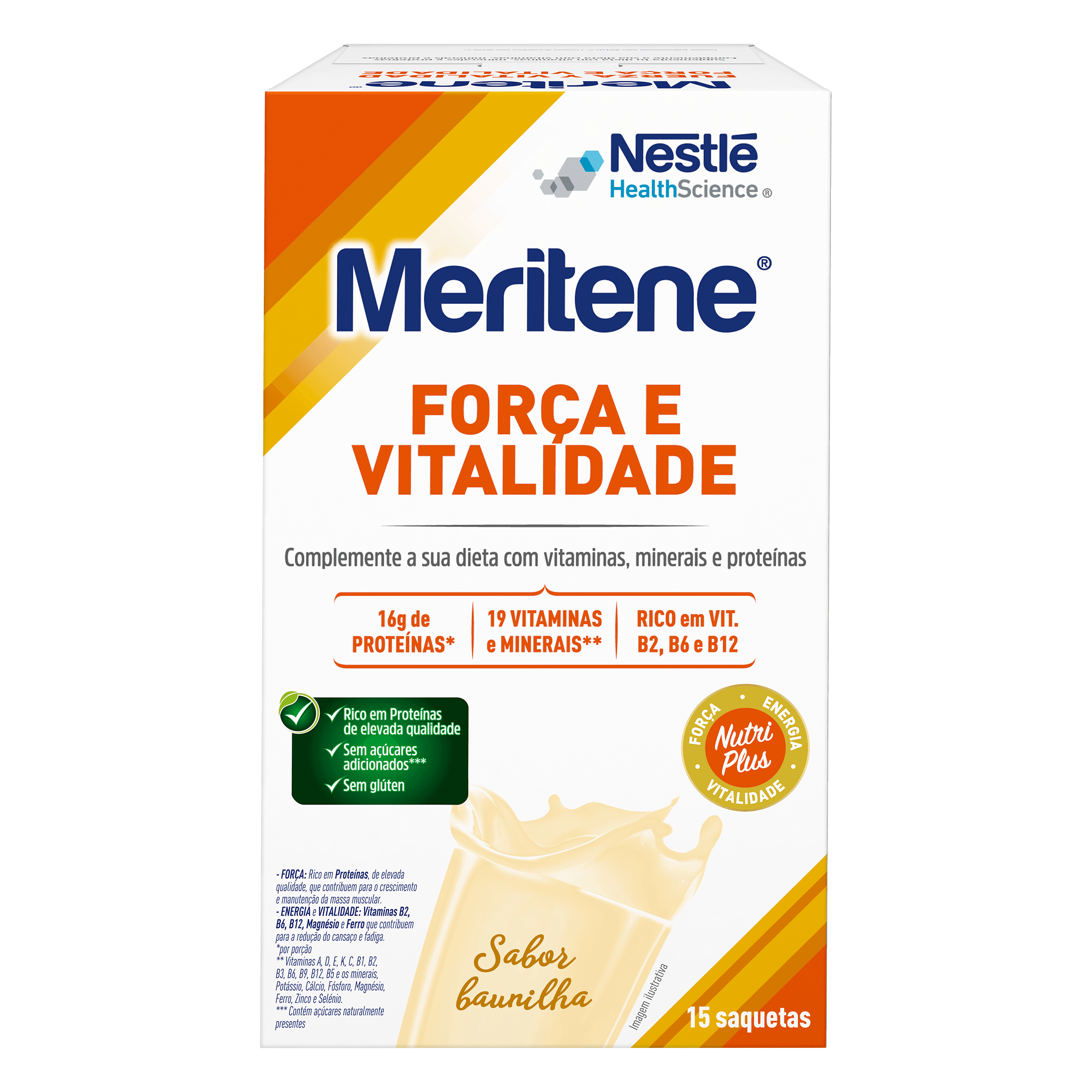 Nestlé Meritene Batido Baunilha 450g 15x30g