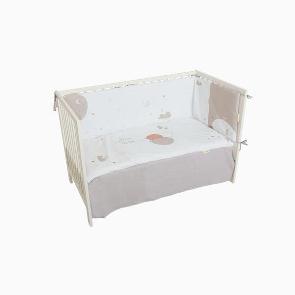 Pirulos Textil 2 Peças Jolie Branco/lino 120x60
