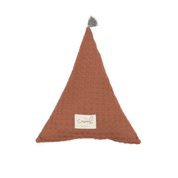 Bimbicasual - Almofada Crochet Triangular - Dream Tijolo - BCTRI50608