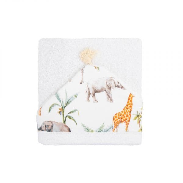 Pirulos Toalha De Banho Africa Branco 100x100cm