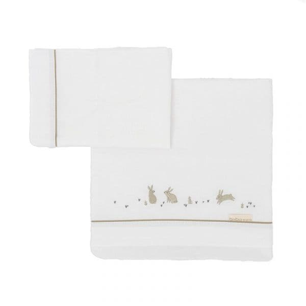 Bimbi Dreams Lençois Para Berço 80x50 Coelhinho Verde Musgo