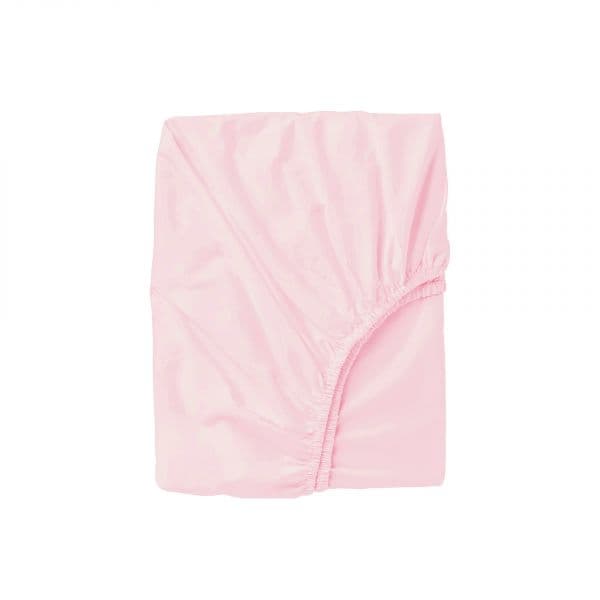 Pirulos Lençol Algodão Ajustável para Alcofas Basic Rosa 80x40