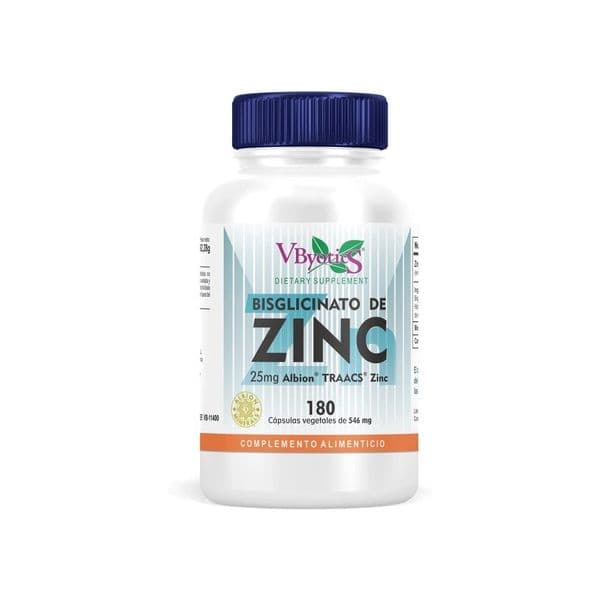 Vbyotics Bisglicinato de Zinco 180 Cápsulas de 546mg
