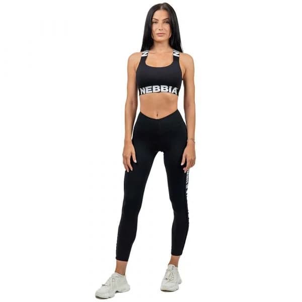 Nebbia Side Stripe Iconic Leggings High Waist Preto XS Mulher