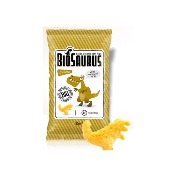 Biosaurus Snack de Milho com Queijo No Forno 1 Unidade de 50g