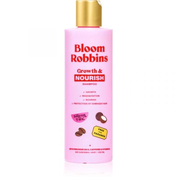 Bloom Robbins Growth & Nourish Shampoo para Cabelo Saudável e Bonito 250ml