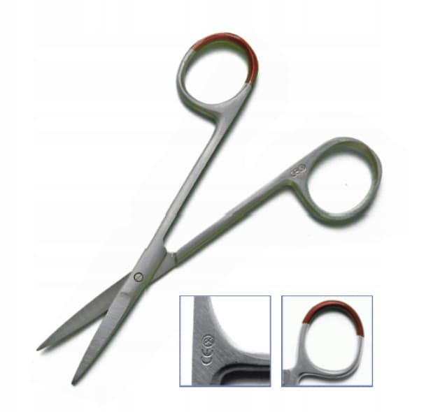 Set 472 tesoura iris afiada 11cm estéril u.único
