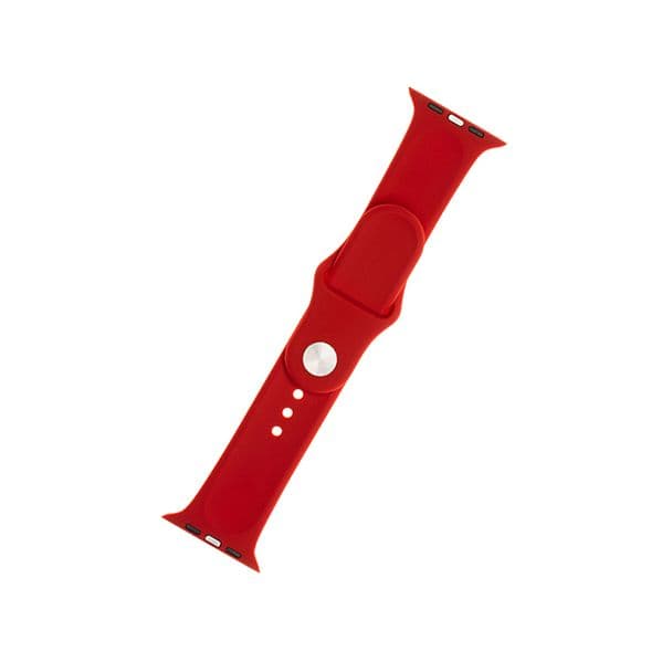 Fixed Bracelete de Silicone Apple Watch 42/44/45mm, vermelho