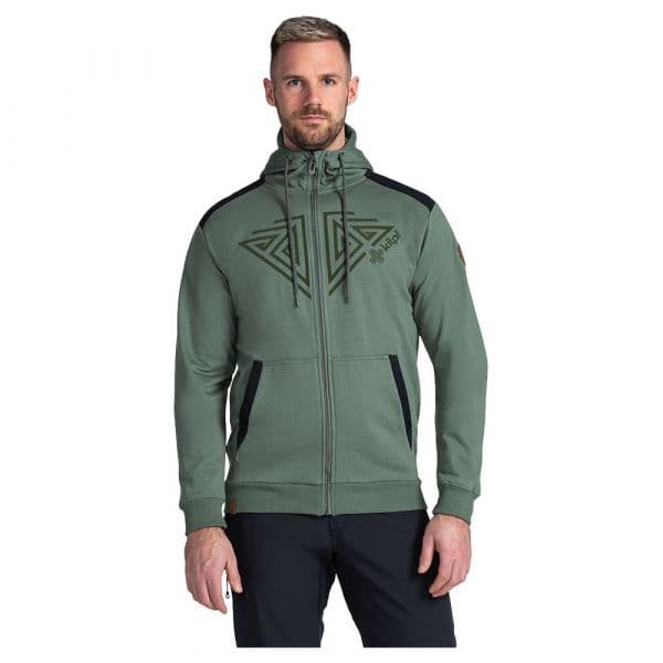 Kilpi Adelan Full Zip Sweatshirt Verde XS Homem