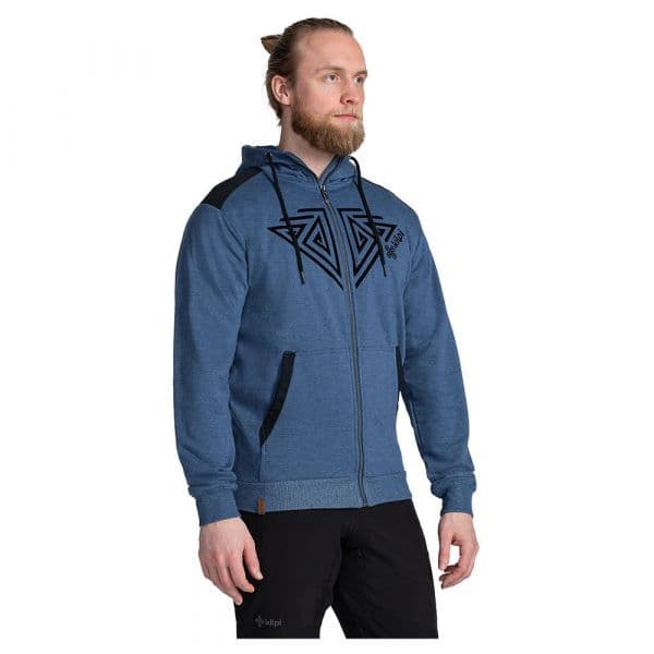 Kilpi Adelan Full Zip Sweatshirt Azul S Homem