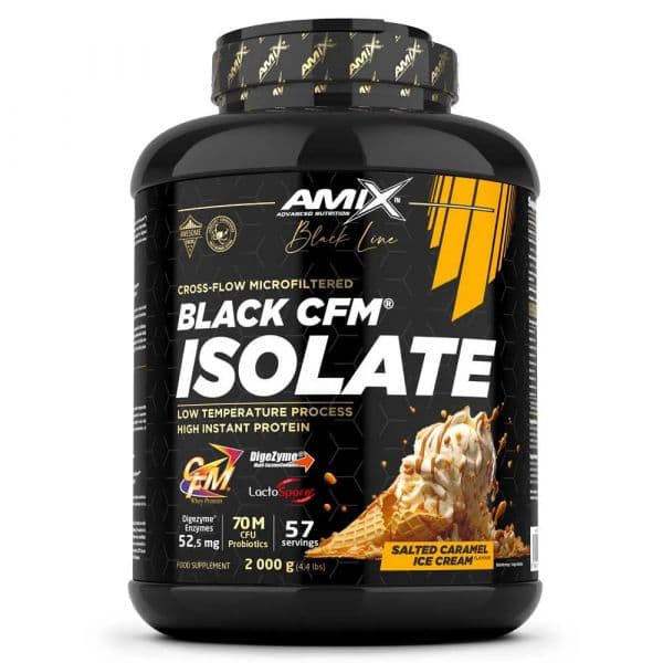 Amix Nutrition Proteína Black CFM Isolate Caramelo Salgado 2 Kg