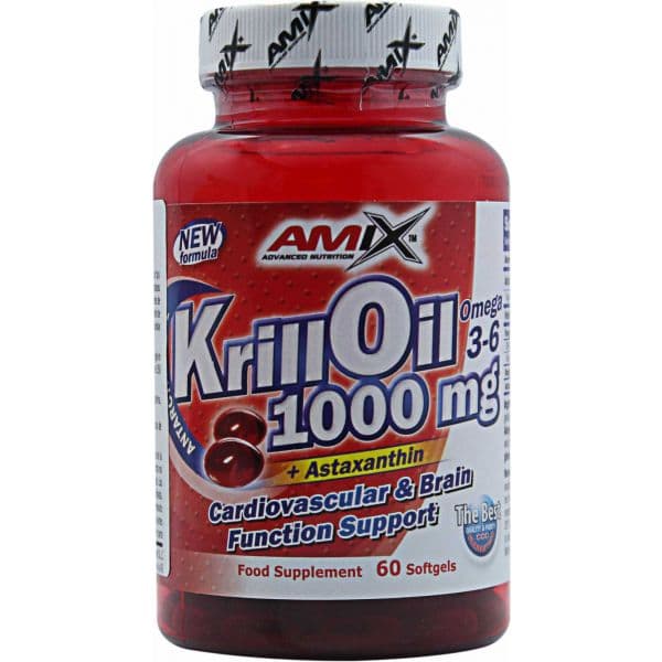 Amix Nutrition Krill Óleo 1000mg Omega 3-6 60 Cápsulas