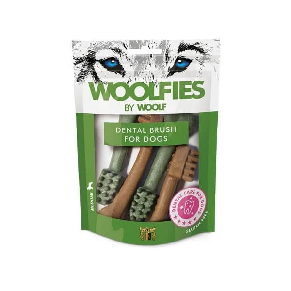 Woolfies Escova de Dentes Snack para Cão - M