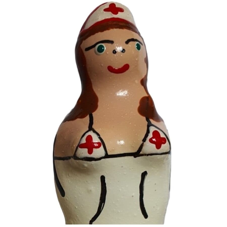 Condomerie Preservativos Novidades Pintados à Mão Enfermeira Morena D-243273