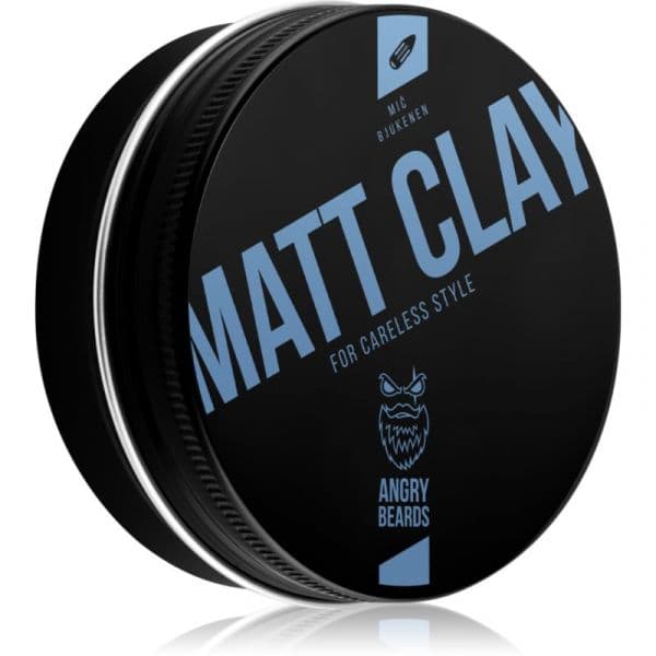 Angry Beards Mitch Buchannon Matt Clay Argila para Dar Textura Mate Ao Cabelo 120 g
