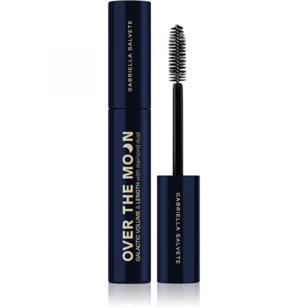 Gabriella Salvete Over The Moon Máscara de Alongamento e Volume com Pó Diamantino Tom Black 9,5 ml