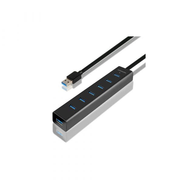 Axagon USB-A-Hub HUE-SA7BP 7x USB 3.0 1x Micro-USB 40cm - HUE-SA7BP