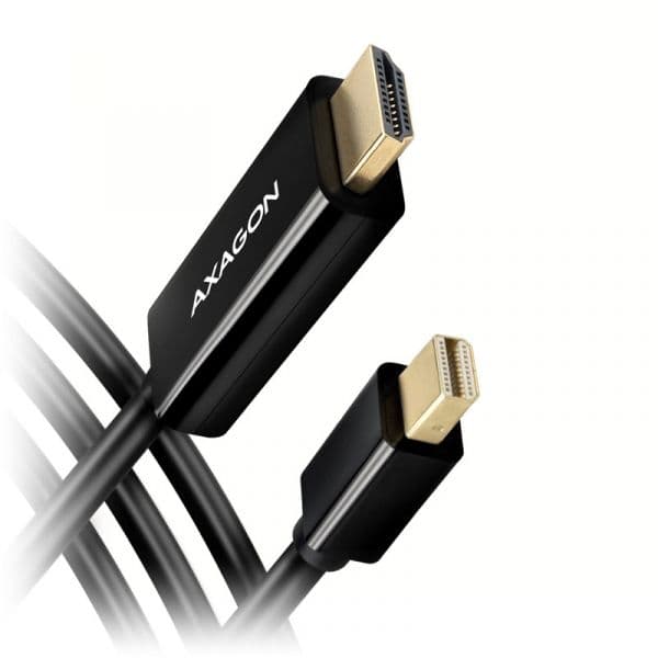 AXAGON Cabo Conversor Mini DP > HDMI 1.4 cable 1.8m, 4K/30Hz
