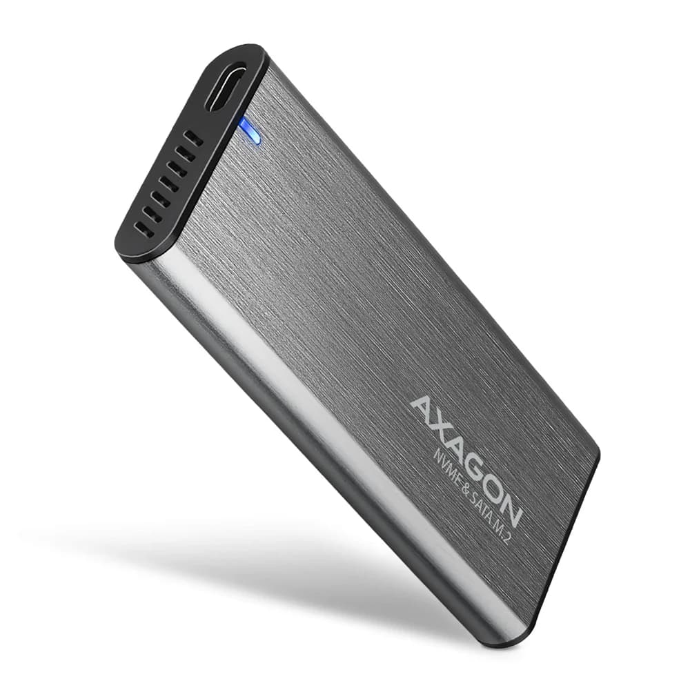 Axagon Caixa Externa EEM2-SG2 RAW BOX para SSDs M.2 USB-C 3