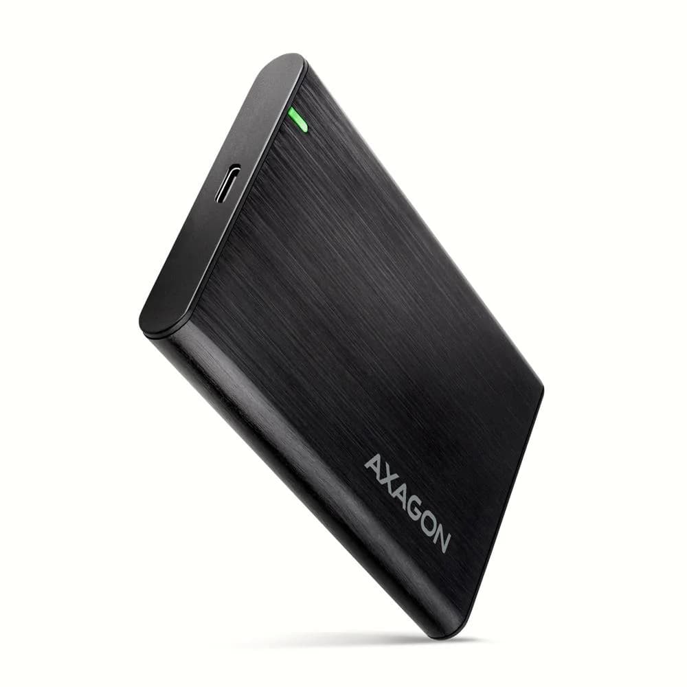 AXAGON Caixa HDD Externa USB-C 3.2 Gen 1 SATA 6G 2.5" SCREWLESS ALU Preta