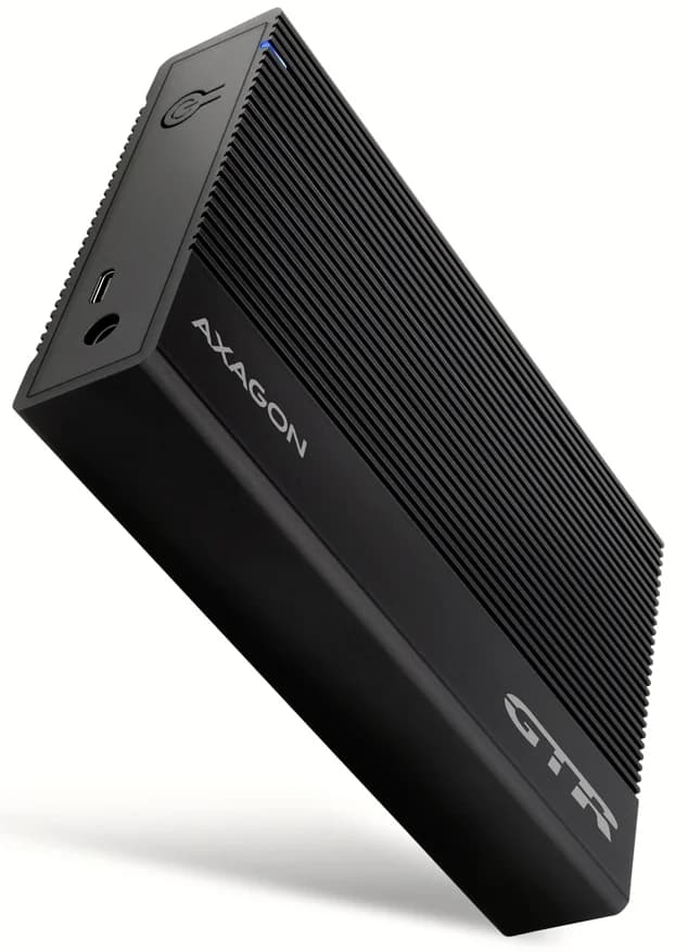 AXAGON Caixa Externa USB-C 3.2 Gen 1 SATA 6G, 3.5" External RIBBED box BLACK