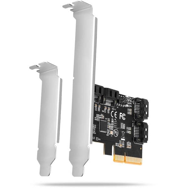 AXAGON Controlador PCIe PCES-SA4X4, 4x, SATA 6G port + LP