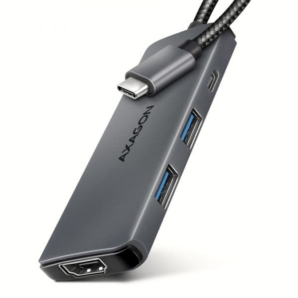AXAGON Multiport-USB-C Hub USB-C 3.2 Gen 1, 2x USB-A, 1x USB-C, 8K HDMI, PD 100W, 15cm USB-C cable