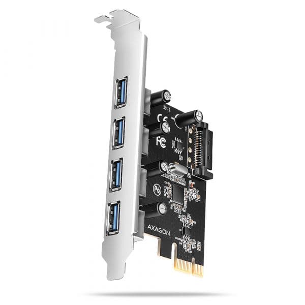 Axagon Placa de Expansão PCEU-430RS 4x USB 3.2 Gen 1 com Alimentação SATA