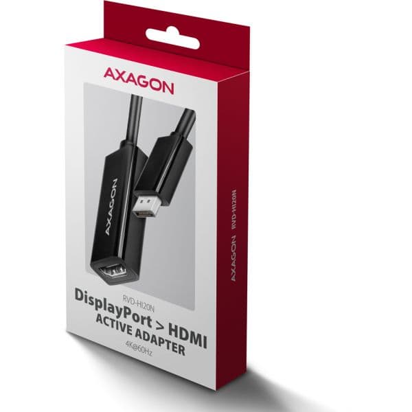 AXAGON Adaptador Mini DisplayPort para HDMI, 4K/60Hz