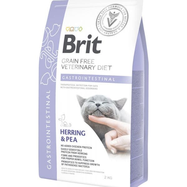 Brit Veterinary Diet Cat Gastrointestinal Grain-Free Herring & Pea 2Kg