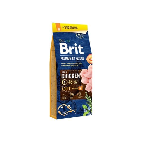Brit Blue Nature Adult Medium 15Kg + 3Kg